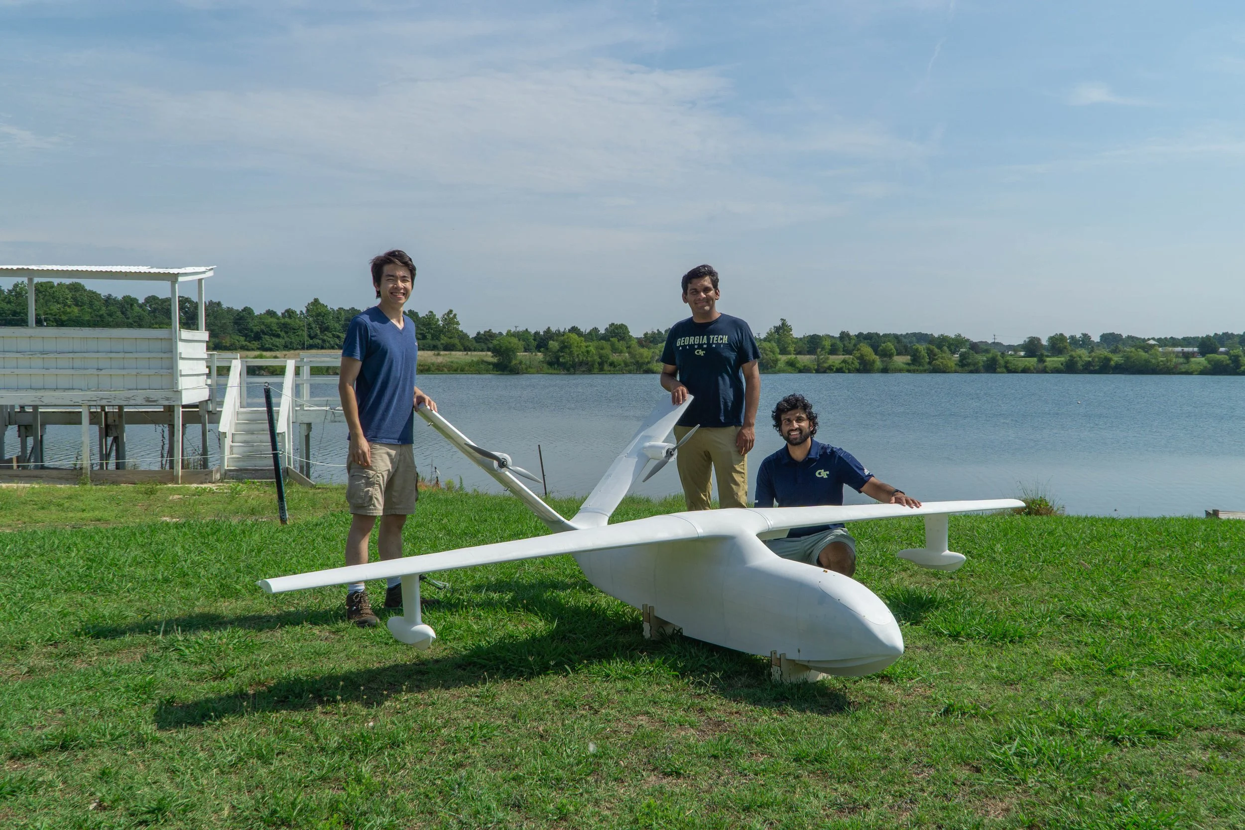 3boys with plane